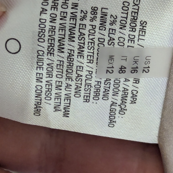 T Tahari Beige Zip-Front Mini Dress - Picture 4 of 5